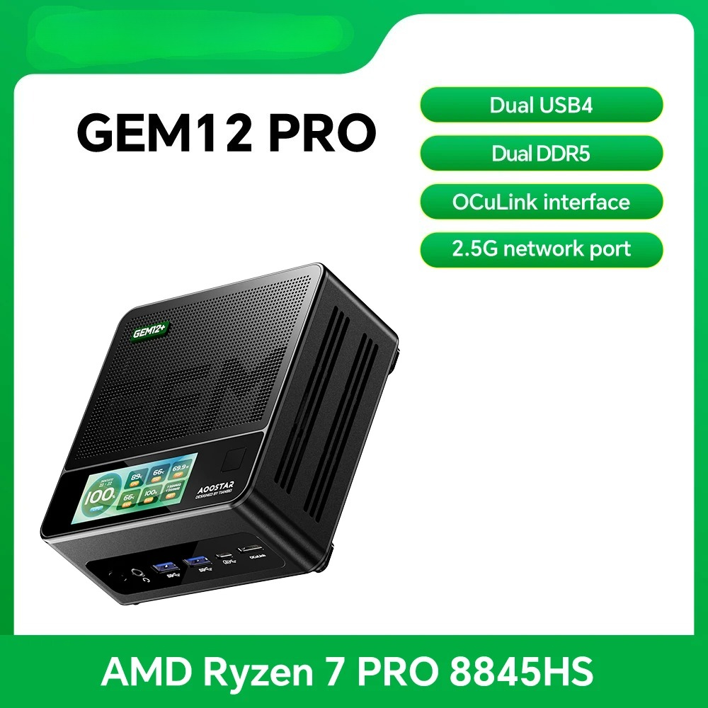 Pc Gaming Ddr5 - جهاز كمبيوتر صغير GEM12 Pro مع