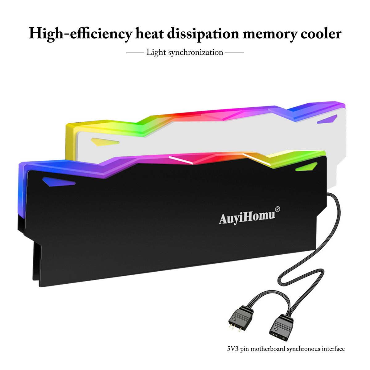 Pc Gaming Ddr5 - مشتت حراري RGB من AuyiHomu، مبرد