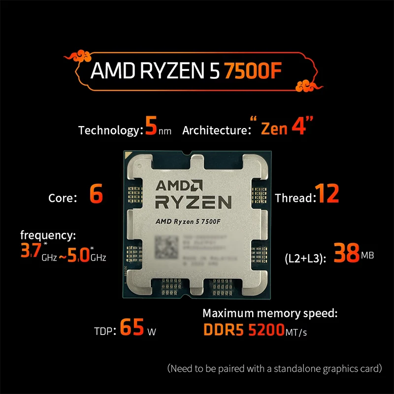 معالج ألعاب AMD Ryzen 5 7500F  - مراجعة Pc Gaming Ddr5 وسعره
