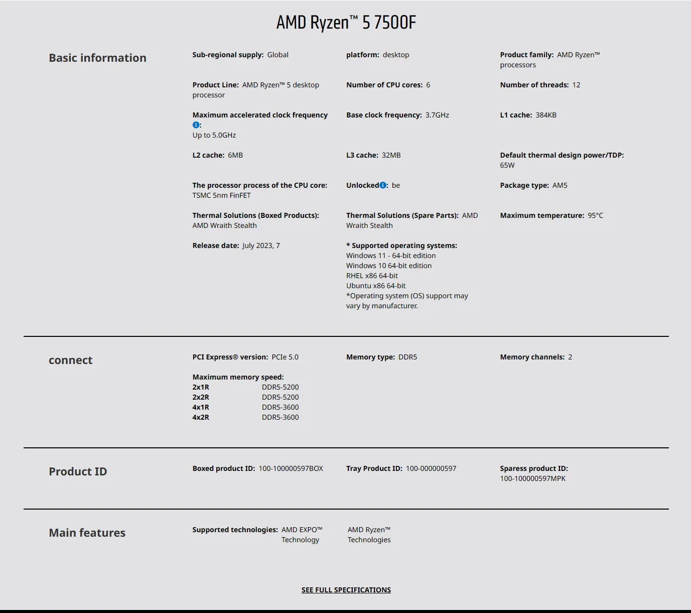 معالج ألعاب AMD Ryzen 5 7500F  - مراجعة Pc Gaming Ddr5 وسعره
