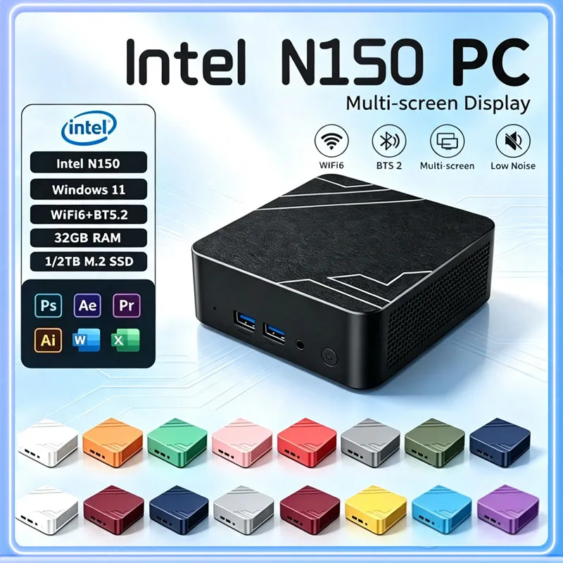 كمبيوتر مصغر إنتل N150 مع ويند - مراجعة Pc Gaming Editing وسعره