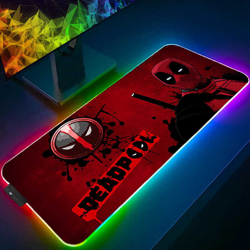 لوحة ماوس LED للألعاب بإضاءة خ - مراجعة Gaming Pc Equipment وسعره