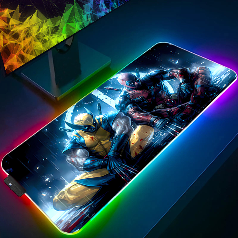 لوحة ماوس LED للألعاب بإضاءة خ - مراجعة Gaming Pc Equipment وسعره
