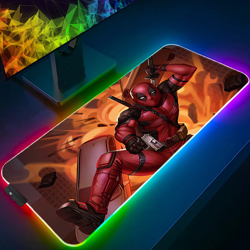 لوحة ماوس LED للألعاب بإضاءة خ - مراجعة Gaming Pc Equipment وسعره