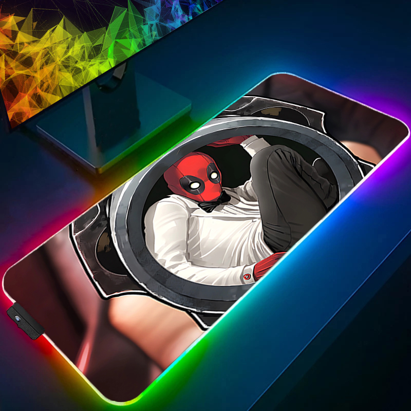 لوحة ماوس LED للألعاب بإضاءة خ - مراجعة Gaming Pc Equipment وسعره