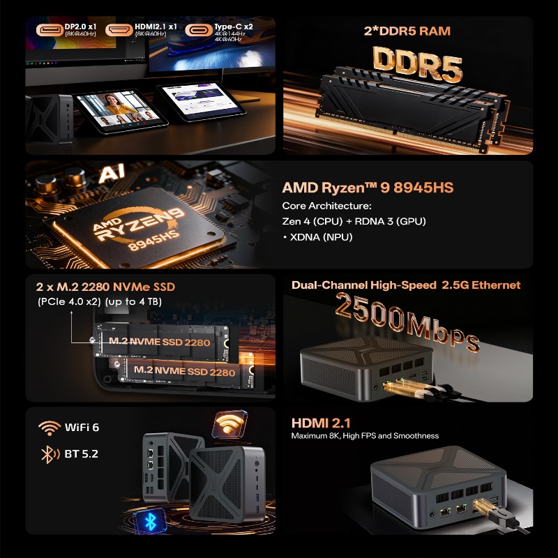 كمبيوتر مكتبي صغير للألعاب عال - مراجعة Pc Gaming Ddr5 وسعره