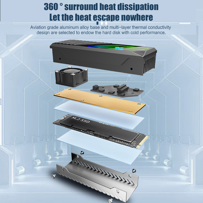 مبرد M2 لـ NVMe SSD 2280 من ال - مراجعة M.2 Ssd Heatsink وسعره
