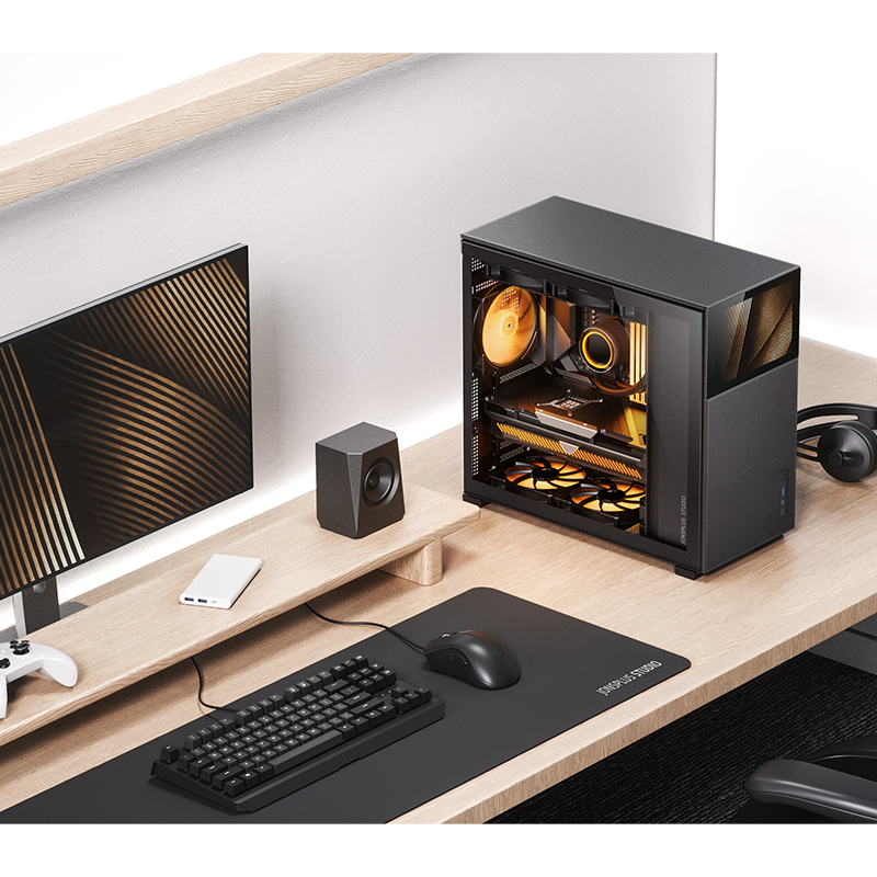 حافظة Jonsbo Pinecone D41 شاشة - مراجعة Pc Gaming Dell وسعره