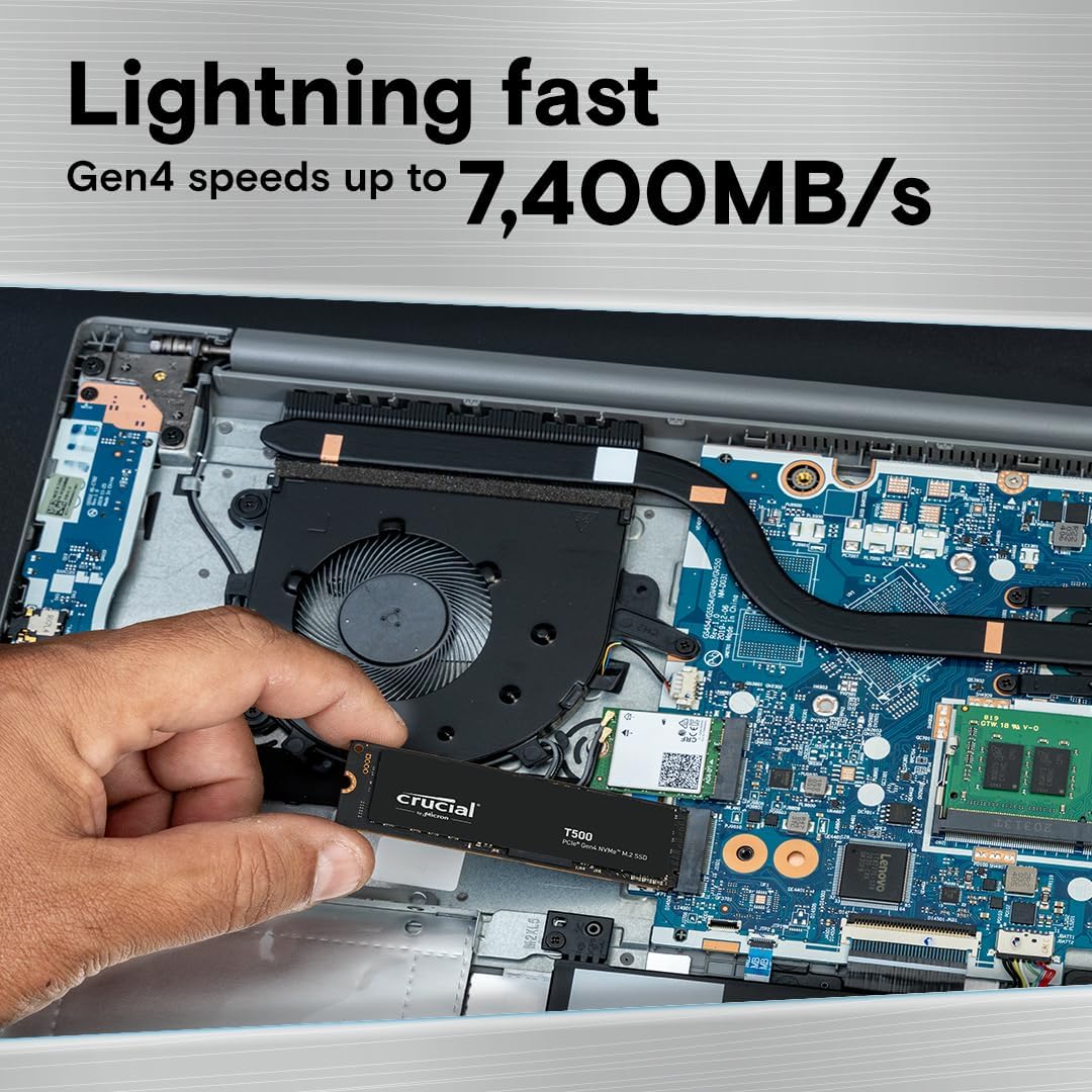 قرص صلب داخلي Crucial T500 بسع - مراجعة Pc Gaming Website وسعره