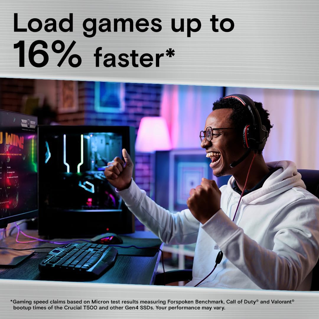 قرص صلب داخلي Crucial T500 بسع - مراجعة Pc Gaming Website وسعره