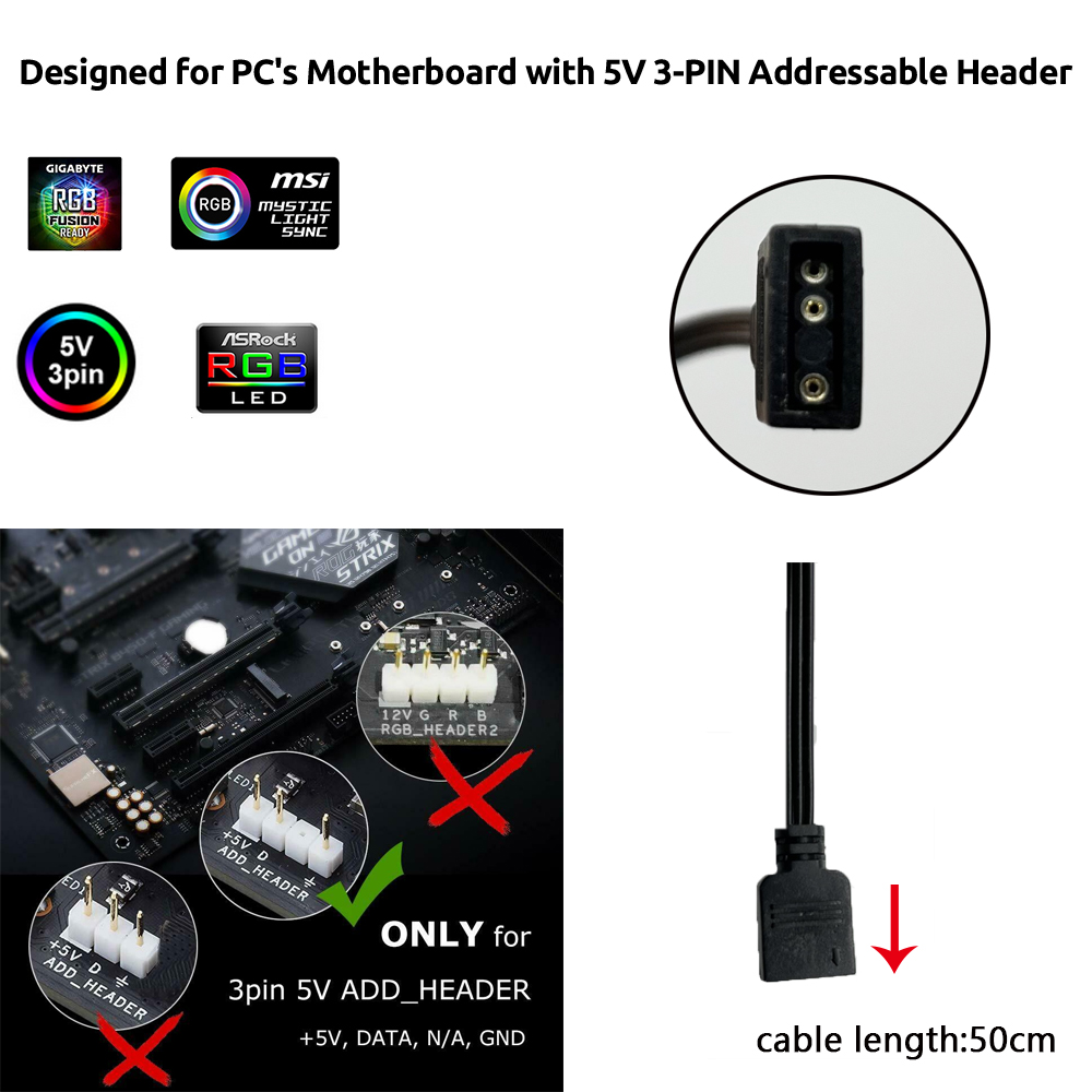 شريط إضاءة LED مغناطيسي قابل ل - مراجعة Pc Gaming Usa وسعره